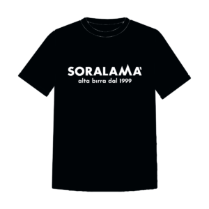 t-shirt stampata con brand Soralamà